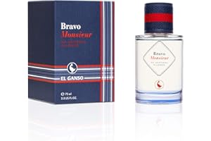 El Ganso Bravo Monsieur, Eau de Toilette pour Homme, Senteur Boisée, 75 ml avec Vaporisateur