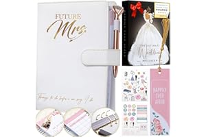 DELUXY The Ultimate Wedding Planner Book & Organizer For The Bride - Cool Engagement Gift Journal, Wedding Gifts Binder Agenda, Knot Bridal Wedding Planning Book With Checklist