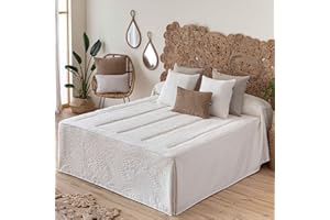Lanovenanube Colcha edredón MANISES - Cama 135Cm - Color Blanco