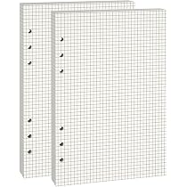 2 Lots Papier Pointé A5 100g/m² - 160 Pages Beige - Perforé 6 Trous Pour Classeurs