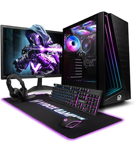 PC Gaming Fixed Desktop Computer GeForce 4GB GDDR5 - Monitor