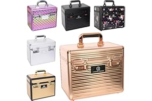 Imperial Riding Shiny Classic - Caja de Limpieza pequeña con Cerradura de combinación, Compartimentos Ajustables, Caja de Almacenamiento para Herramientas de Limpieza, con Espejo, 32 x 20 x 26 cm