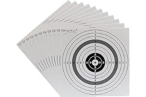 shoot-club 300 Stück original ShoXx. Zielscheiben im Format 14x14 cm mit 250 g/m² für Luftgewehr, Luftpistole, Airsoft und CO2 Waffen - Premium Qualität - Made in Germany