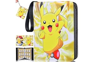 VIZGIFIN Trading Card Binder 900 Card, 9-Pocket Card Binder Waterproof, PU Leather Card Collection Folder with 50 Page Removable Sleeves, Zipper Cards Collector Holder Book for Boys Girls, Collectors