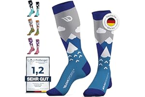 Diasports Skisocken Kinder aus Merinowolle | Warme Merino Thermosocken | Ski Kniestrümpfe für Mädchen & Jungen | Dicke Wintersocken für Kinder | KIDSTARS