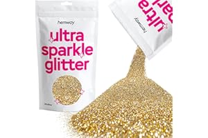 Hemway Ultra Fine/Extra Fine Étincelle Glitter 100 g 3,5 oz cosmétique Safe 1/128 - Argent Or