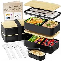 Lunch Box in Acciaio Inox 4 Strati Ermetico Box Pranzo Box Termico