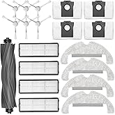 JINDEHUI Kit Accessori di Ricambi per Dreame D10 Plus Gen 2 Robot Aspirapolvere, 1 Spazzola Principale, 6 Spazzole Laterali, 