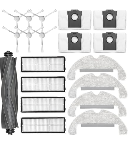DREAME Kit di Accessori per Robot aspirapolvere D10s, Include 2X Spazzole Laterali, 3X Filtri Antipolvere, 3X Panni Mop, 1x Spazzola Principale, Accessori Originali