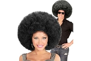 W WIDMANN MILANO Party Fashion - Peluca rizada, Disco Fever, 60s / 70s, Carnaval