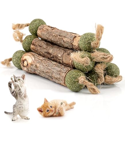 Bastoncini Di Erba Gatta Naturali Per Gatti - 20 Pezzi - Gioco Antistress E Digestivo - Foto 10