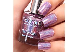 MAJOR DIJIT Smalto Unghie glitter, scintillio riflettente super brillante nail polish Smalto per unghie con glitter olografico super glitter asciugatura rapida e lunga durata 10ml (Viola, 10ml)