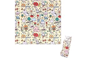 Fohuanky Envoltura autoadhesiva de aseo para gatos para cortar las uñas, antiarañazos, manta calmante para gatos, envoltura de restricción para gatos para medicamentos de aseo sin estrés (amarillo, 90