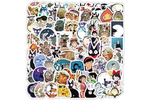 Agan Studio Ghibli Stickers 100pcs Waterproof Vinyl Anime Stickers for Kids Teens Adult Skateboard Computer Laptop