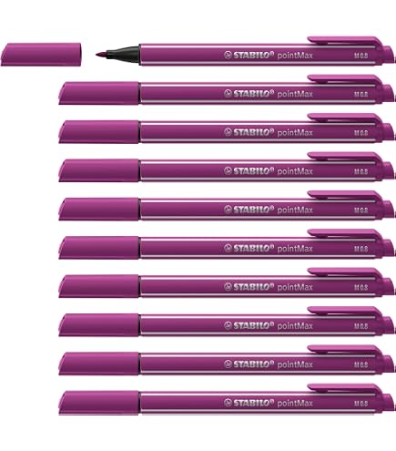 STABILO Pen 68 – Pennarello Punta Media 1 Mm, Colore Lilla, Inchiostro A Base D'acqua, Ideale Per Bullet Journal E Hand Lettering