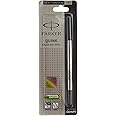 Parker Quink Roller Ball Pen Refill, Black, Pack Of 10