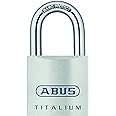 Abus 80ti/50 Kd C Titalium 2 Padlock Nano Protect Steel Shackle, 7mm Diameter
