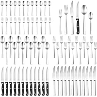 Besteck-Set Für 6 Personen – 30-teilig, Gehämmertes Edelstahl-Design, Spülmaschinenfest