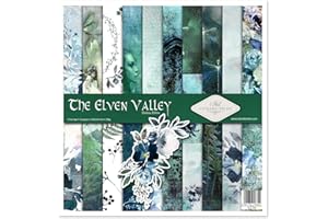 ITD Collection - Paquete de papel Decoupage - Decopatch Papel 310 x 320 mm - Scrapbooking - Papel decorativo para álbumes de bricolaje Bullet Journals (The Elven Valley, SLS-005)