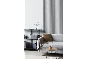 NORD PLUS Wandpaneele aus MDF, Akustikplatten, Innendekoration, Wandtätowierungen, Material 3D MDF / 1 Stück = 0,54 m2 / 1 Stück = 90 cmx60 cmx1 cm / 1 cm Dicke (Cannes)