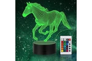 WUYOR LED Night Lights 3D Illusion Lamp, 16 Colours Football Lamp for Boys Kids Christmas Gifts Adults Changing Sleeping Lighting ​with Smart Touch Button with Remote Control
