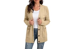 GRECERELLE Damskie dzianinowe długie kardigany swetry kardigany damskie luźne z długim rękawem dzianina oversize sweter kardigan na jesień zimę wiosnę