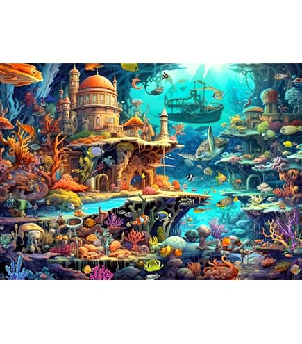 Puzzle 1000 Pièces Puzzle DIY Jeu D'Intelligence Jeu Cadeau Unique-Lac
