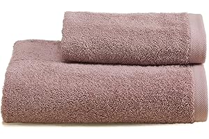 Lisola Set Asciugamani Bagno Viso e Bidet, Coppia Asciugamani Bagno, in Spugna di Cotone 530 gr/mq, 110 x 60 cm + 60 x 40 cm, Morbido al Tatto, Made in Italy, Tinta Unita. Modello: Perla