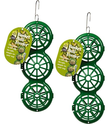Oakdale Fatball Bird Feeder With Protective Dome - Heavy Duty Steel Cage, Twist & Lift For Easy Cleaning, Keeps Food Dry & Deters Pests-372331