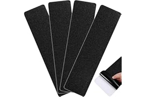 iplusmile 4pcs Anti Slip Tape: Anti-Slip High Traction Grip Tape, No Residual Glue, 15cm x 61cm for Stairs Tread Steps Ramps Indoor Outdoor Safety (‎Black)