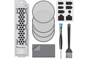 GRAUGEAR hochwertiges Staubfilter-Set für PS5, PS5 Slim und Pro Inklusive Silikonabdeckungen und Reinigungsbürsten für eine längere Lebensdauer und bessere Leistung. (mit Abdeckung für PS5 Slim & Pro)