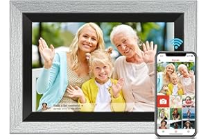 UK TECHNOLOGY LTD UK Technology Wi-Fi Digital Photo Frame, 10.1 Inch Digital Picture Frame, 32GB Built in Memory, 1280x800 IPS LCD Touch Screen, Auto-Rotate and Audio, Share Photos and Videos Instantly via Frameo App