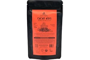 SelvaBio Organic Sweet Cacao Nibs with Yacón and Panela, Criollo Variety from Peru, Raw and Certified Organic, Vegan and Gluten Free Superfood Snack, 100 g