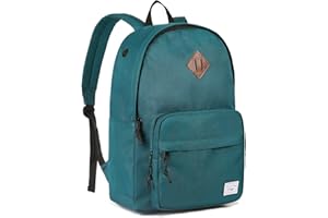 Kasgo School Backpack, 15.6 Inch Classic Lightweight Water-Resistant Rucksack Backpack for Men Women Teens Girls Boys Kids to School, College, Travel, Work