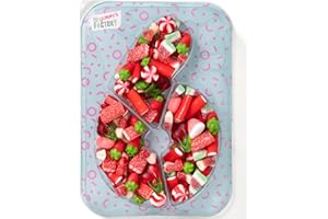 GOMMY´S FACTORY Gommy's Factory, Party Numbers nr 6. Tarta de gominolas para cumpleaños con forma de números. 500g de chuches