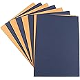 House of Card & Paper 220 GSM A4 Halloween Coloured Card - Orange/Black (Pack of 50 Sheets), HCP224