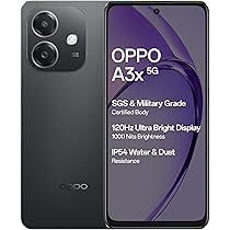 負*い様 OPPO A3 5G 128GB BLACK OPPO A3X 5G (Sparkle Black, 4GB RAM, 128GB Storage)|6.67” HD+