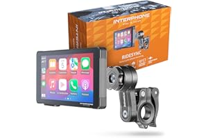 INTERPHONE Ridesync SYNC55 Display Moto, Schermo moto Wi-Fi e Bluetooth da 5,5" per il mirroring dello smartphone, Compatibile con supporti QUIKLOX e impermeabile IP66