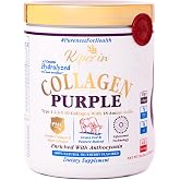 Purple & Multi Collagen Peptide Protein Powder | Clinically Proven | Hyaluronic Acid, Fiber, Sambucus, Magnesium, Bromelain, &Ccedil;
