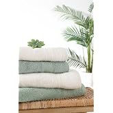 Yataş Angelina 4'l&uuml; Banyo Havlu Seti (50x90 cm/70x140 cm), Ekru/Ada&ccedil;ayı