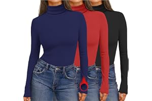Ekoauer Dam termofleece långärmad polotröja 1 & 3-pack | Figurnära polotröja fleece topp i full längd håller dig varm och sky