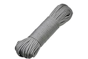 DonDon Corde Paracorde 30 Mètres Ruban de Tissu Lacet de Nylon Bracelet de Survie à Fabriquer et pour Activités de Camping en Extérieur 4 mm – 7 brins