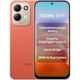Redmi 17 5G (Eternal Orange, 6GB RAM, 128GB ROM) | 7900mAh Battery + 45W Fast Charging | 6.9" 120Hz Adaptive Display | Snapdragon 4 Gen 5 | 50MP Dual