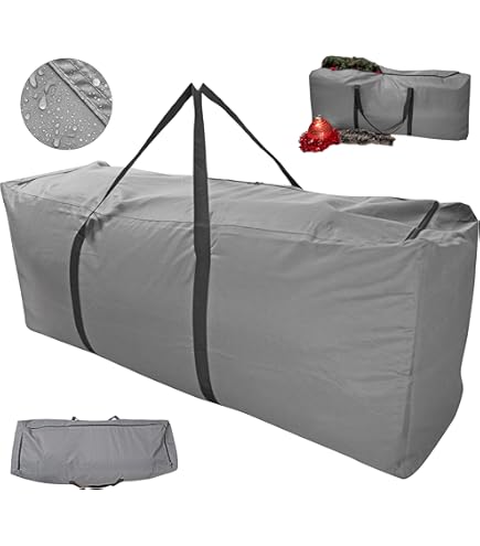 Elf Stor 83-DT5020 Kerstopbergtas met wieltjes, geschikt voor een kunstboom van 2,7 m, rood, 2,7 m