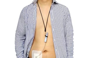 DIABELT [2 Pack] PD Transfer Set Holder Peritoneal Dialysis Cather Lanyard Accessories Shower Protector for Safety Support Secure Catheter Feeding Tube Peg Tube G-Tube Adults Men Women Patients Black