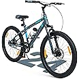 VESCO 24 T Drift Cycle for Big Kids MTB Mountain Bike | Dual Disk Brake & Front Suspension Single Speed Bicycle for Boys and Girls | 16 inches Frame | Ideal for 9-14 Years (Grey)