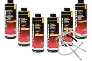 JOMAFA KIT DE 6 BOTES ANTIGRAVILLA 1 LITRO COLOR NEGRO + PISTOLA ANTIGRAVILLA NEUMATICA