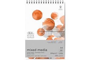 Winsor & Newton Bloc Papel Multi-técnica, Blanco, DIN A4