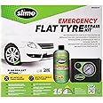 Slime CRK0305 - IN Flat Tyre Puncture Repair, Smart , Emergency Kit for Car Tyres, Includes Sealant and Inflator Pump, Suitable for Cars and Other Highway Vehicles, 15 Min Fix
