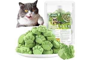 KUCKUCKI Golosina de Hierba Gatera para Gatos, 50g Snack Liofilizado con Hierba Gatera para Limpiar los Dientes